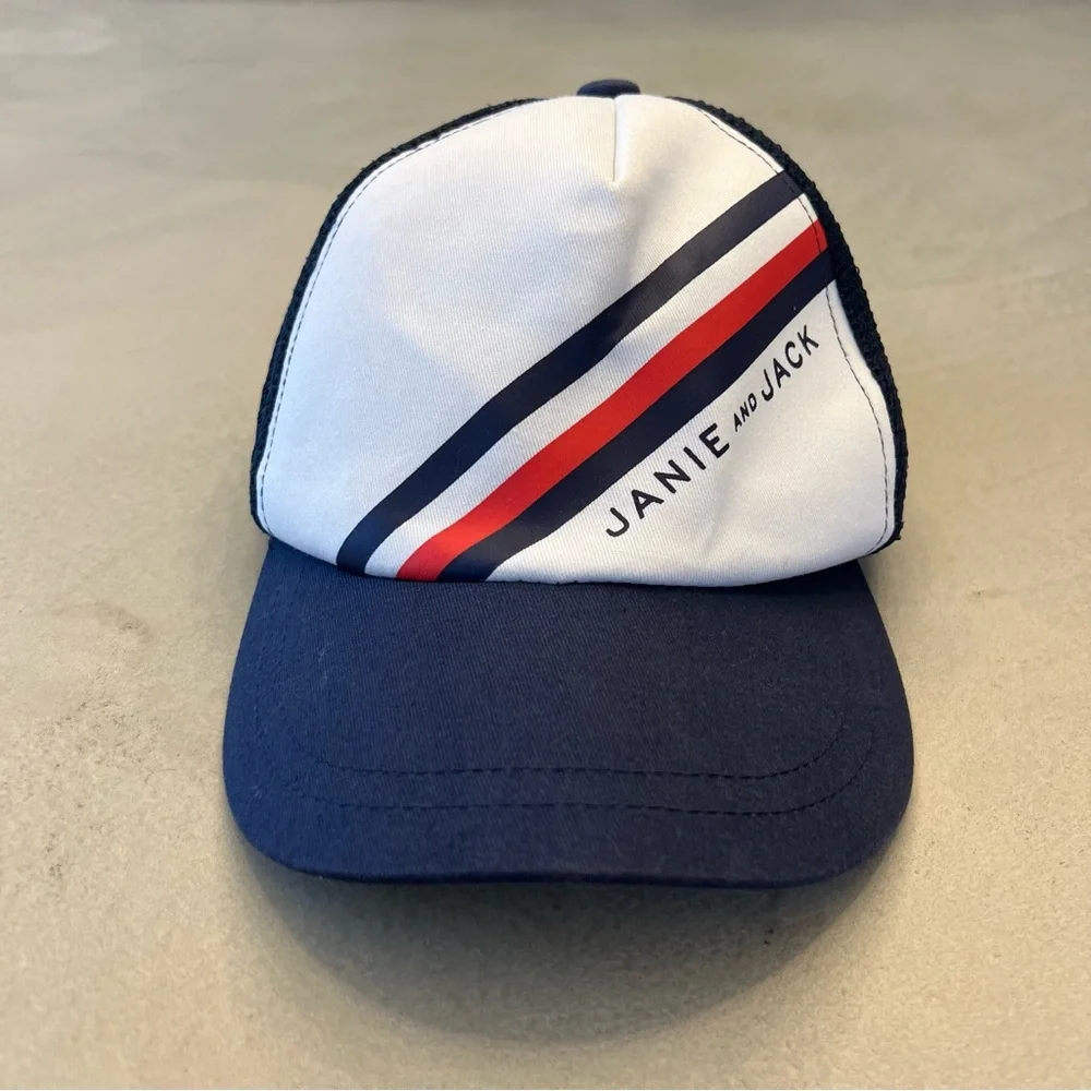 JANIE AND JACK Baseball Meshback Elastic Flex‎ Fit Hat, 4-5